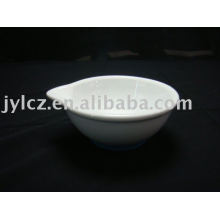 Porcelain short grinding bowl and pestle